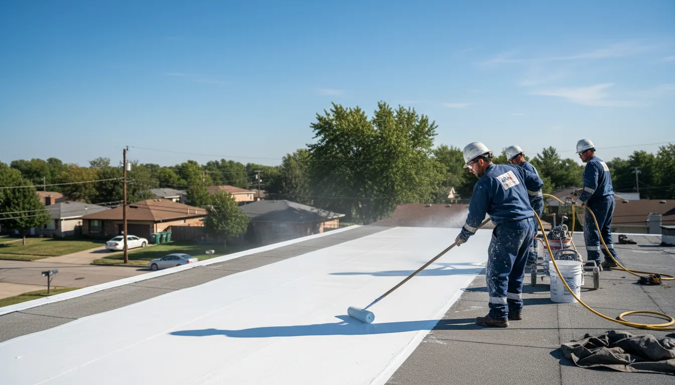 Commercial roof coating in Depue, IL near me